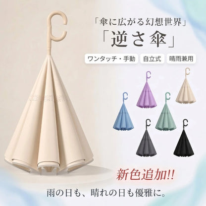 C型逆折り傘