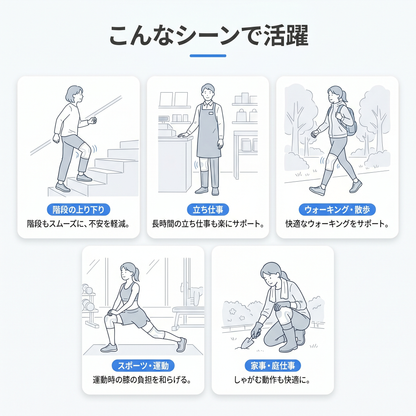 NOKAZE™ 膝サポートPRO｜ダイヤル式で加圧を無段階調整｜膝痛・半月板まわりのケアに｜階段・立ち仕事・スポーツ対応｜左右兼用・シリコン滑り止め